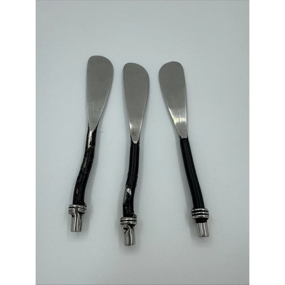 Vibhsa Lot Of‎ 3 Butter Spreaders Pate Knife Replacements